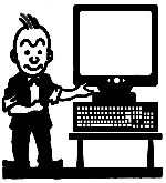Bryin uebersetzt auf seinem Computer